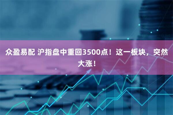 众盈易配 沪指盘中重回3500点！这一板块，突然大涨！